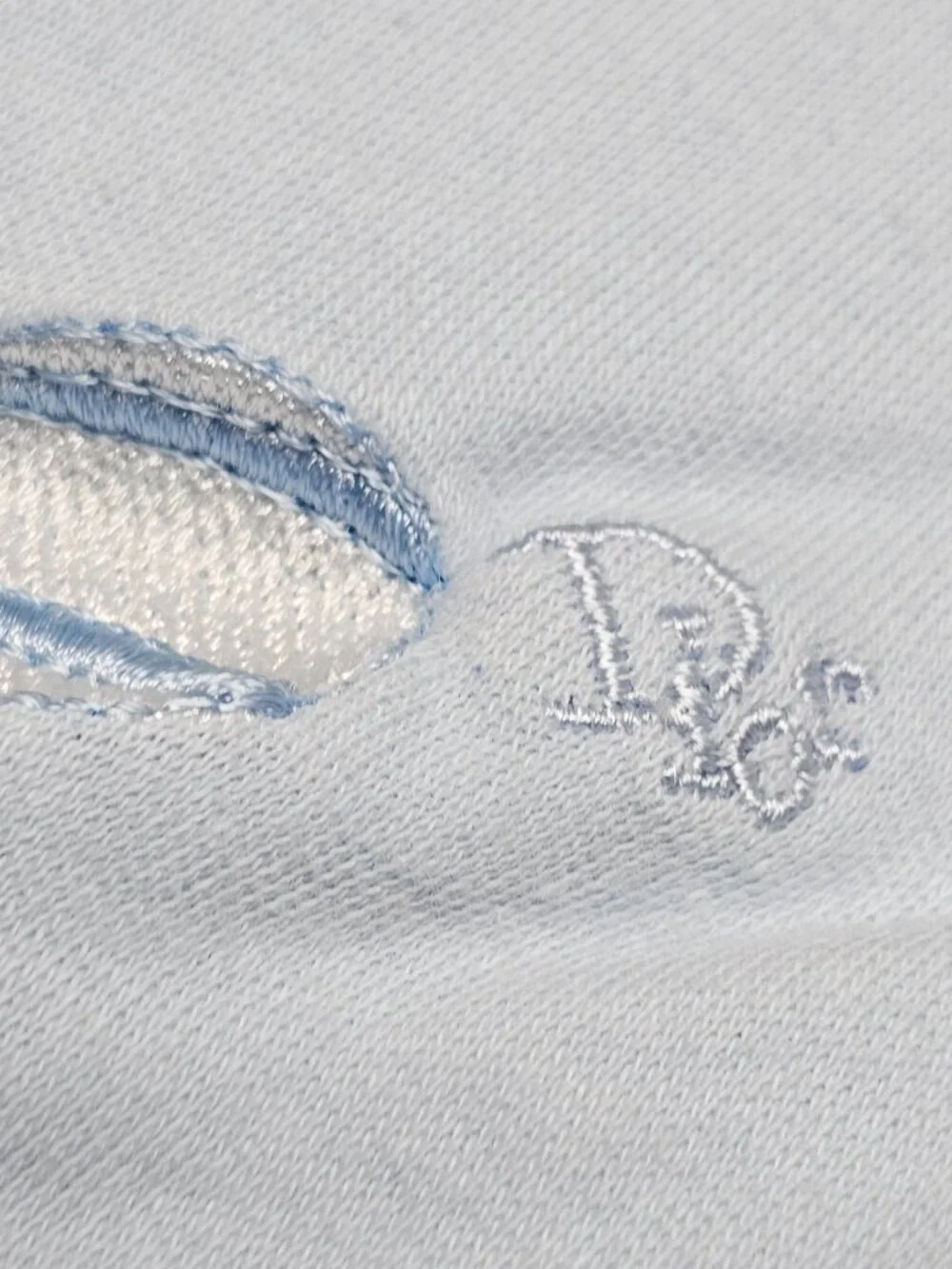 Blue Baby Boy Dior Lovey Blanket Bear Sailboat Duck Ball Embroidered Cotton